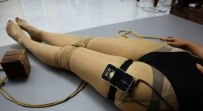 AI电控吊绑踮脚罚站 强制跑步机上行走